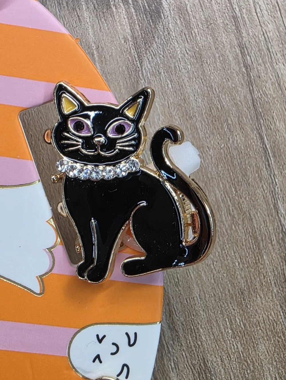 🔹️NWT Halloween Rhinestone Miniature Metal Claw Hair Clips Set of 6